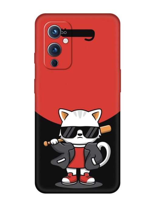 Cool Little Bear Cartoon Embossed Soft Silicone Case for Oneplus 9 (5G) Zapvi