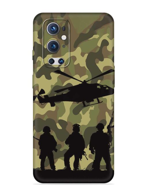 Army Heros Embossed Soft Silicone Case for Oneplus 9 Pro (5G) Zapvi