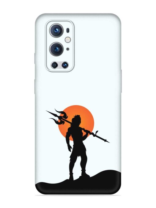 Lord Mahadev Trendy Embossed Soft Silicone Case for Oneplus 9 Pro (5G) Zapvi