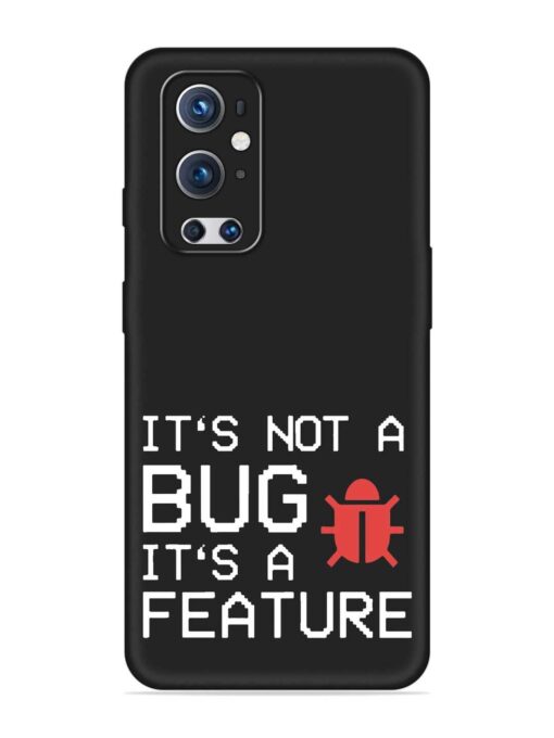 Not Bug Feature Embossed Soft Silicone Case for Oneplus 9 Pro (5G) Zapvi