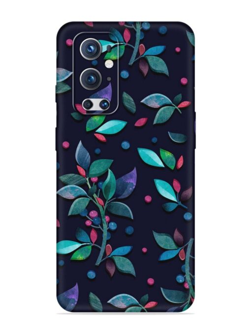 Decorative Watercolor Flower Embossed Soft Silicone Case for Oneplus 9 Pro (5G) Zapvi