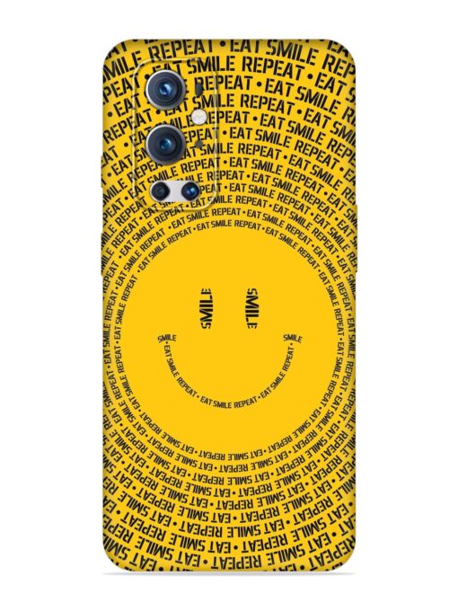 Smiley Embossed Soft Silicone Case for Oneplus 9 Pro (5G) Zapvi