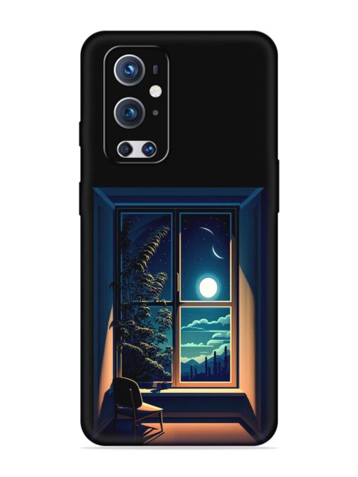 Night View At Window Embossed Soft Silicone Case for Oneplus 9 Pro (5G) Zapvi