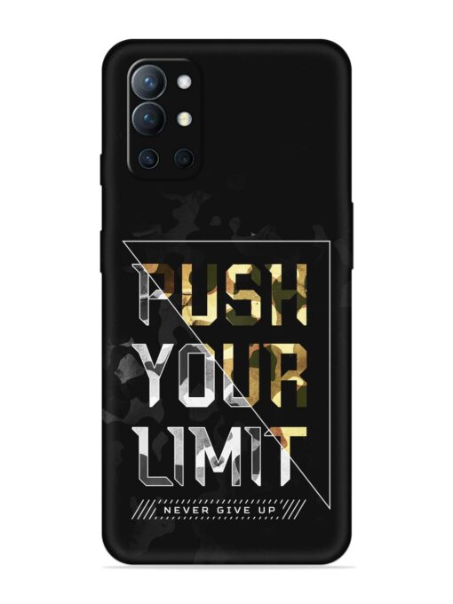 Push Your Limits Embossed Soft Silicone Case for Oneplus 9R (5G) Zapvi