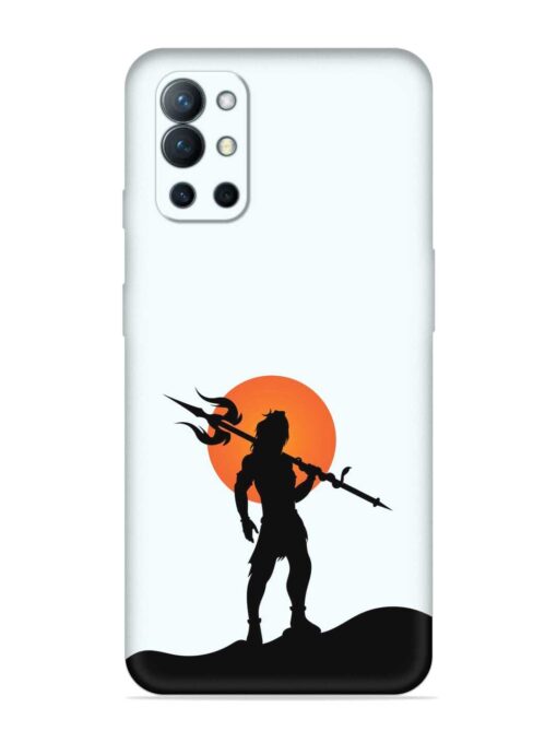 Lord Mahadev Trendy Embossed Soft Silicone Case for Oneplus 9R (5G) Zapvi