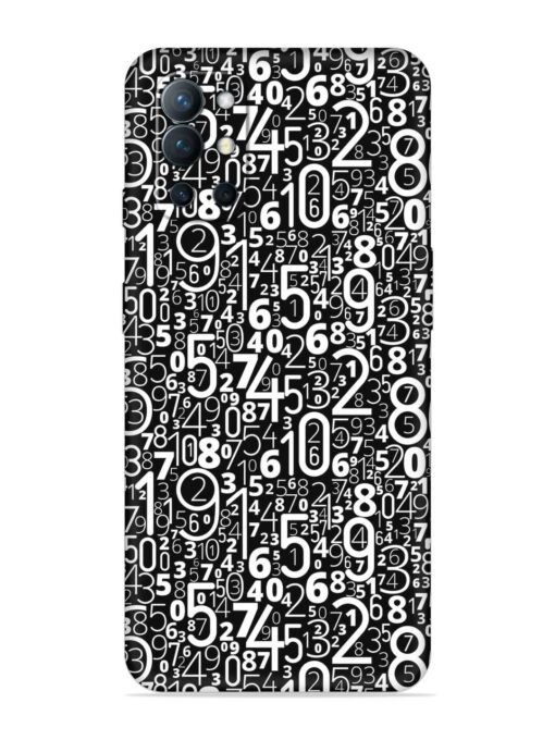 Many Numbers Different Embossed Soft Silicone Case for Oneplus 9R (5G) Zapvi