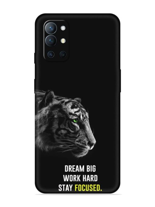 Dream Big Work Hard Embossed Soft Silicone Case for Oneplus 9R (5G) Zapvi