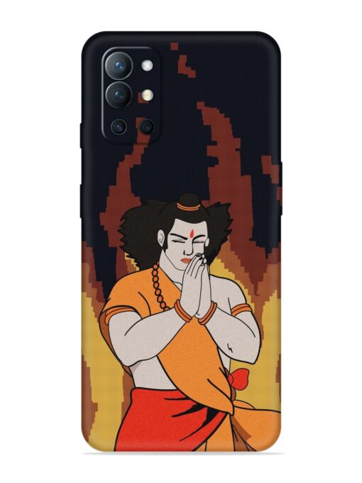 Shree Ram Vector Embossed Soft Silicone Case for Oneplus 9R (5G) Zapvi