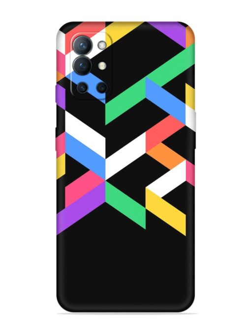 Colorshape Abstarct Embossed Soft Silicone Case for Oneplus 9R (5G) Zapvi