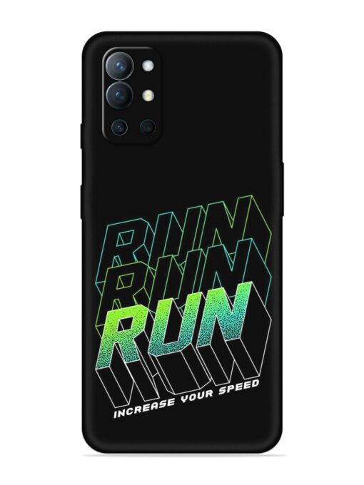 Run Embossed Soft Silicone Case for Oneplus 9R (5G) Zapvi