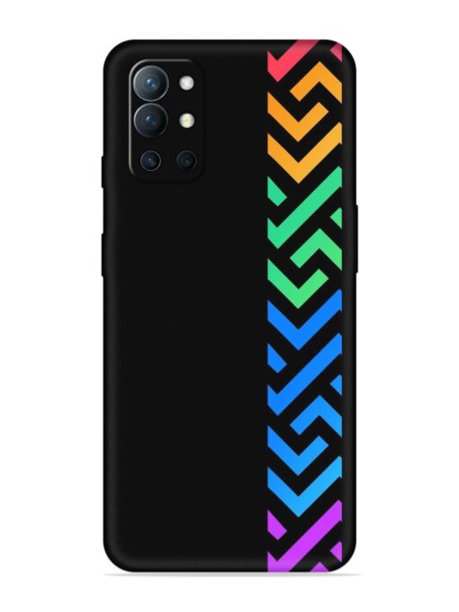 Colorshape Stripes Embossed Soft Silicone Case for Oneplus 9R (5G) Zapvi