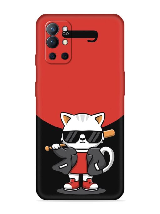 Cool Little Bear Cartoon Embossed Soft Silicone Case for Oneplus 9R (5G) Zapvi