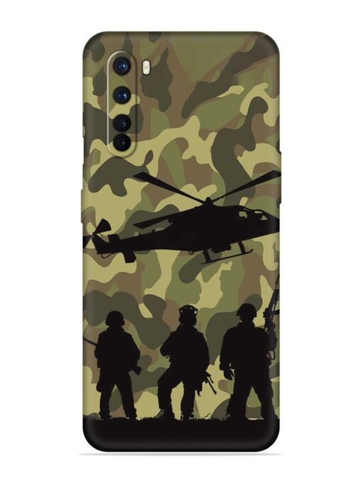 Army Heros Embossed Soft Silicone Case for Oneplus Nord Zapvi