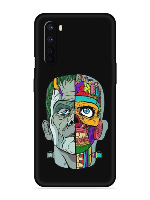 Men Vs Skull Embossed Soft Silicone Case for Oneplus Nord Zapvi