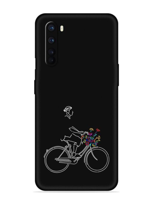 Minimalist Cycle Art Embossed Soft Silicone Case for Oneplus Nord Zapvi