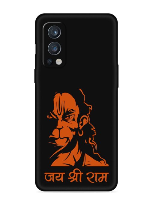 Angry Hanuman Embossed Soft Silicone Case for Oneplus Nord 2 (5G) Zapvi