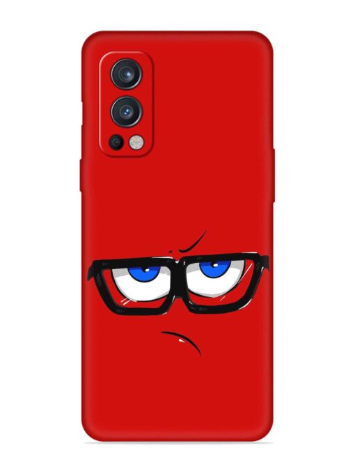 Rad Angry Face Embossed Soft Silicone Case for Oneplus Nord 2 (5G) Zapvi