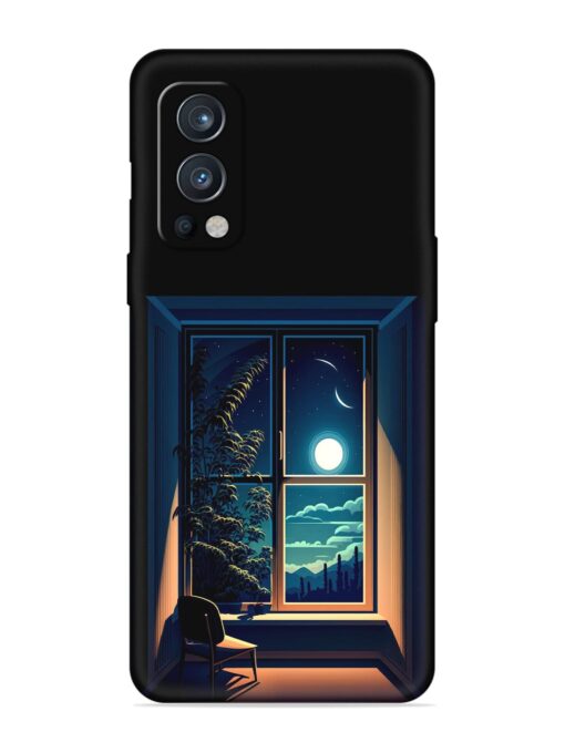 Night View At Window Embossed Soft Silicone Case for Oneplus Nord 2 (5G) Zapvi