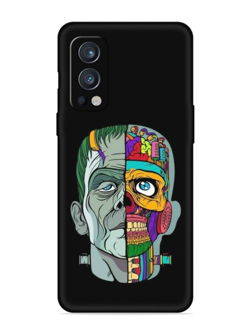 Men Vs Skull Embossed Soft Silicone Case for Oneplus Nord 2 (5G) Zapvi