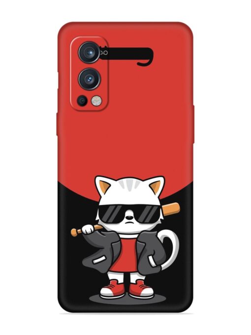 Cool Little Bear Cartoon Embossed Soft Silicone Case for Oneplus Nord 2 (5G) Zapvi