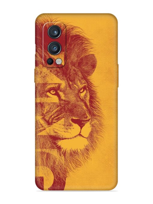 Gold Lion Crown Art Embossed Soft Silicone Case for Oneplus Nord 2 (5G) Zapvi