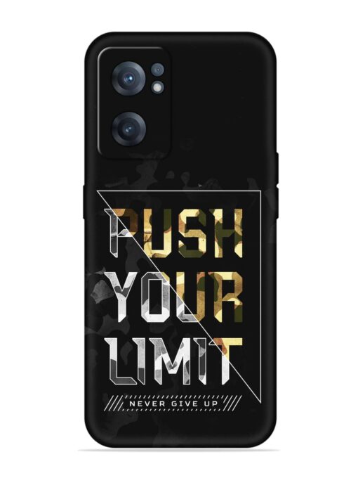 Push Your Limits Embossed Soft Silicone Case for Oneplus Nord Ce 2 (5G) Zapvi