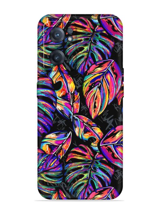 Tropical Seamless Vector Embossed Soft Silicone Case for Oneplus Nord Ce 2 (5G) Zapvi