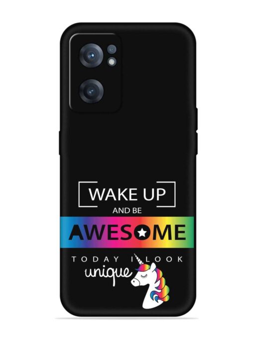 Inspirational Quote Unicorn Embossed Soft Silicone Case for Oneplus Nord Ce 2 (5G) Zapvi