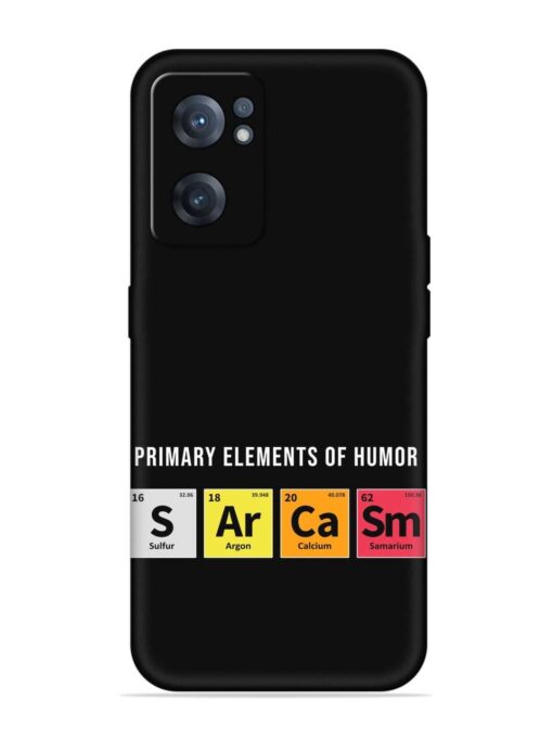 Primary Elements Humor Embossed Soft Silicone Case for Oneplus Nord Ce 2 (5G) Zapvi