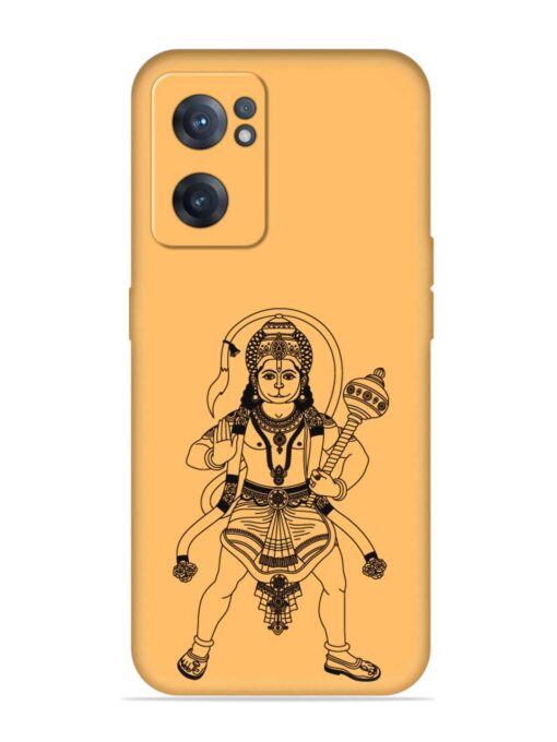 Indian God Hanuman Embossed Soft Silicone Case for Oneplus Nord Ce 2 (5G) Zapvi