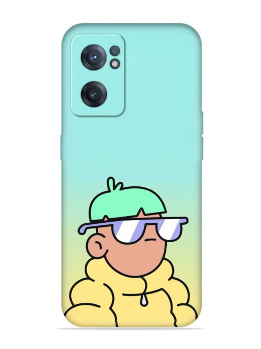 Doodles Cool Character Embossed Soft Silicone Case for Oneplus Nord Ce 2 (5G) Zapvi