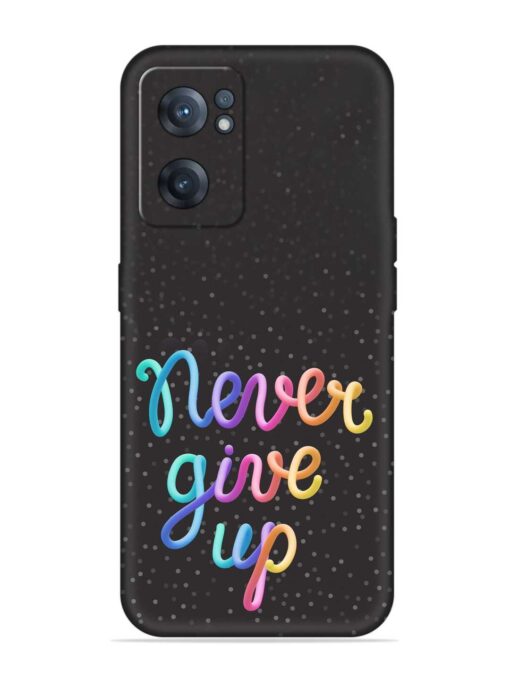 Colorful Stylized Rainbow Embossed Soft Silicone Case for Oneplus Nord Ce 2 (5G) Zapvi