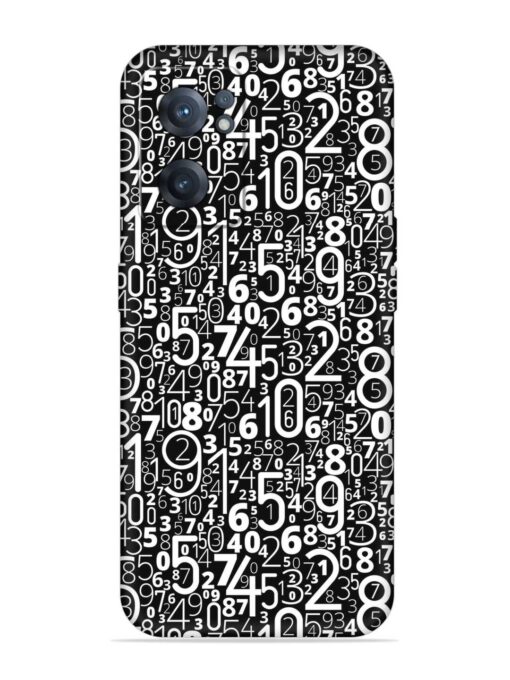 Many Numbers Different Embossed Soft Silicone Case for Oneplus Nord Ce 2 (5G) Zapvi