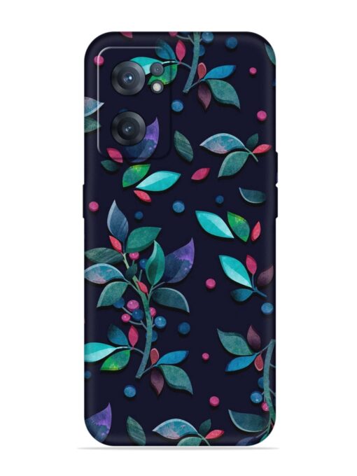 Decorative Watercolor Flower Embossed Soft Silicone Case for Oneplus Nord Ce 2 (5G) Zapvi