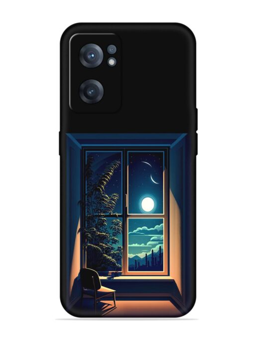 Night View At Window Embossed Soft Silicone Case for Oneplus Nord Ce 2 (5G) Zapvi