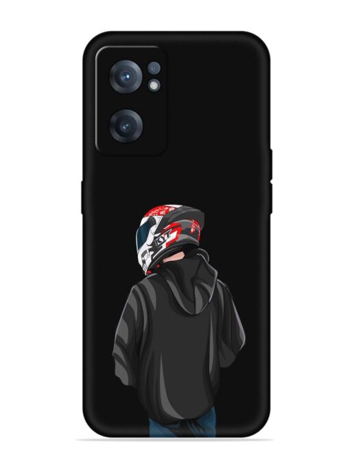 Motorcycle Rider Embossed Soft Silicone Case for Oneplus Nord Ce 2 (5G) Zapvi