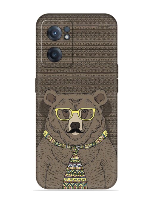 Grizzly Bear Embossed Soft Silicone Case for Oneplus Nord Ce 2 (5G) Zapvi