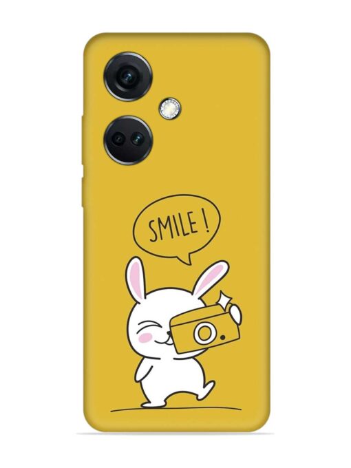 Hey Smile Please Embossed Soft Silicone Case for Oneplus Nord Ce 3 (5G) Zapvi