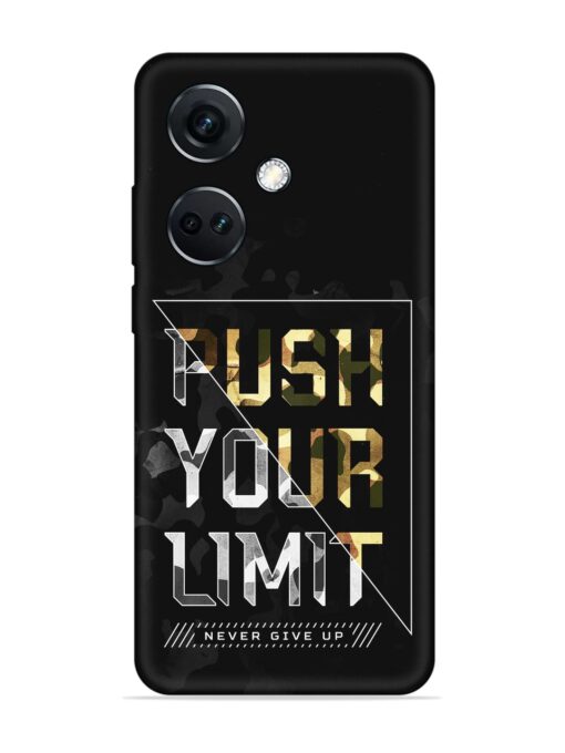 Push Your Limits Embossed Soft Silicone Case for Oneplus Nord Ce 3 (5G) Zapvi