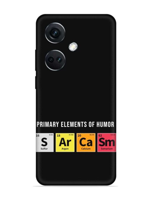 Primary Elements Humor Embossed Soft Silicone Case for Oneplus Nord Ce 3 (5G) Zapvi