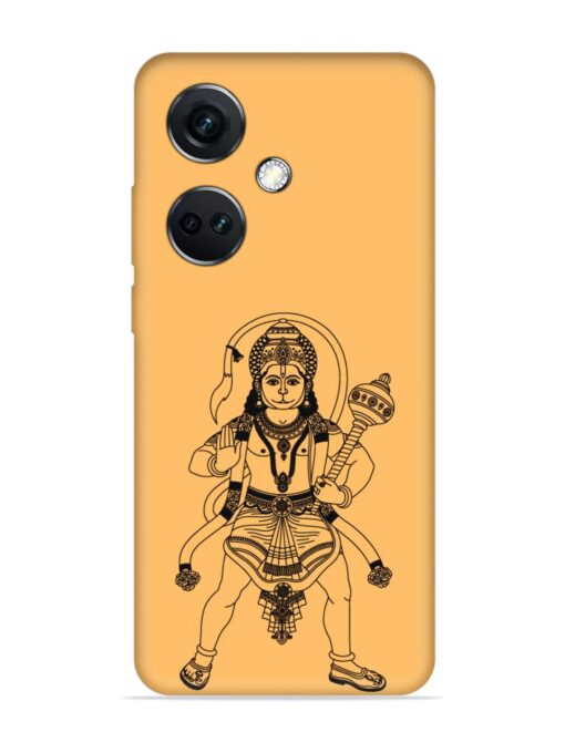 Indian God Hanuman Embossed Soft Silicone Case for Oneplus Nord Ce 3 (5G) Zapvi