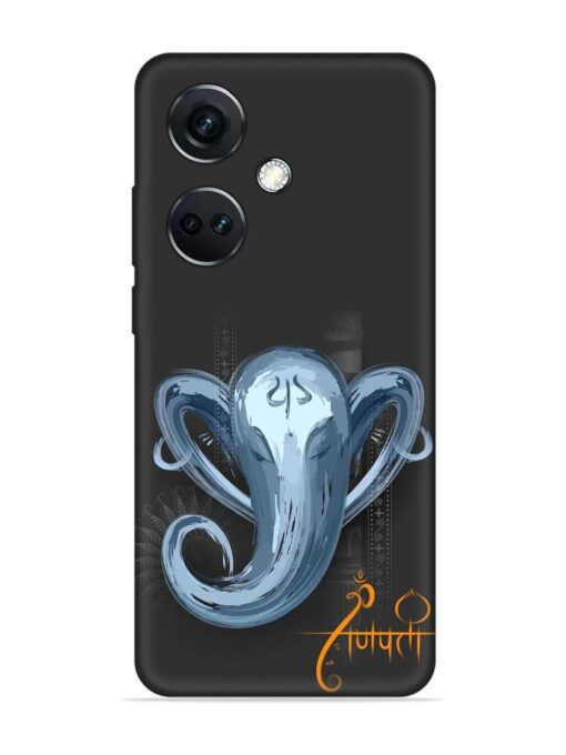 Illustration Lord Ganpati Embossed Soft Silicone Case for Oneplus Nord Ce 3 (5G) Zapvi