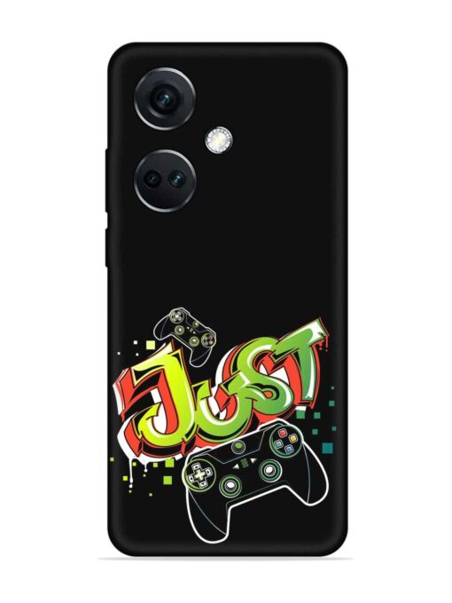 Graffiti Gamepad Illustration Embossed Soft Silicone Case for Oneplus Nord Ce 3 (5G) Zapvi