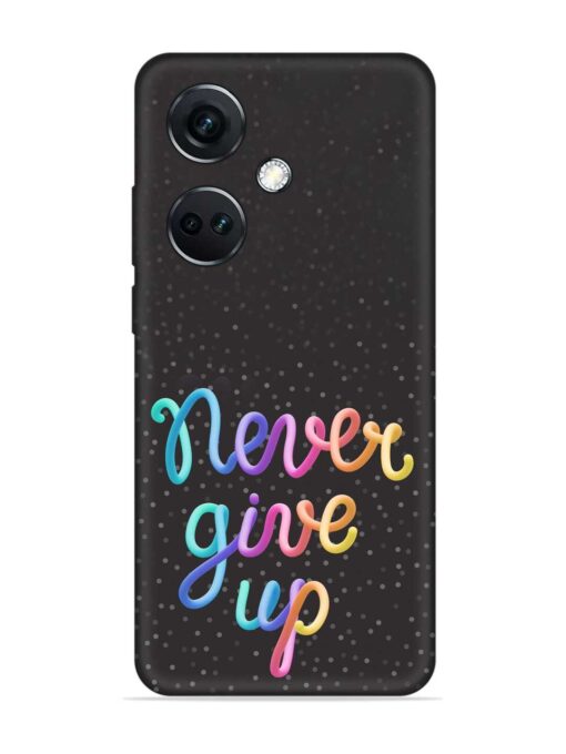 Colorful Stylized Rainbow Embossed Soft Silicone Case for Oneplus Nord Ce 3 (5G) Zapvi