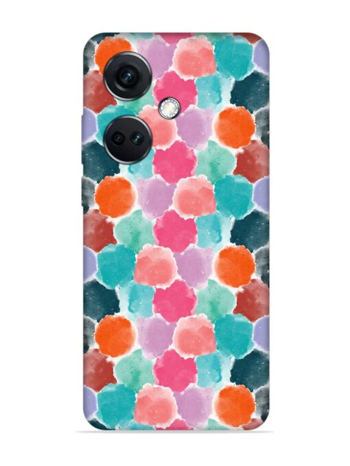 Colorful Seamless Pattern Embossed Soft Silicone Case for Oneplus Nord Ce 3 (5G) Zapvi