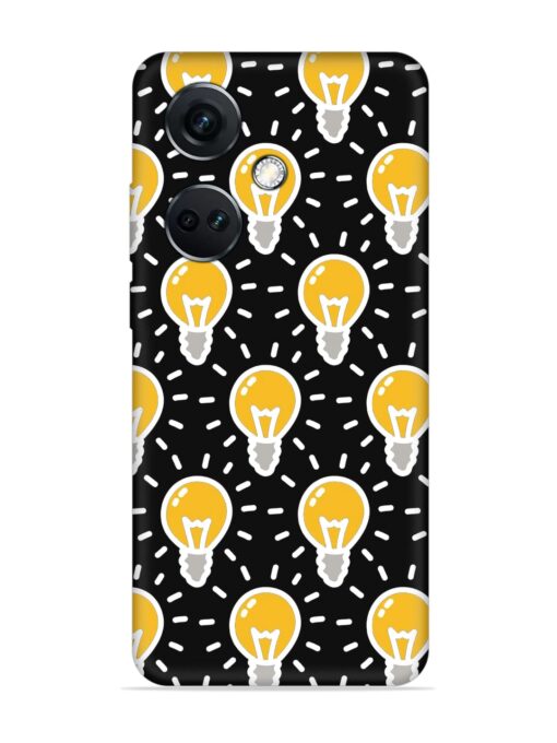 Light Bulb Seamless Embossed Soft Silicone Case for Oneplus Nord Ce 3 (5G) Zapvi