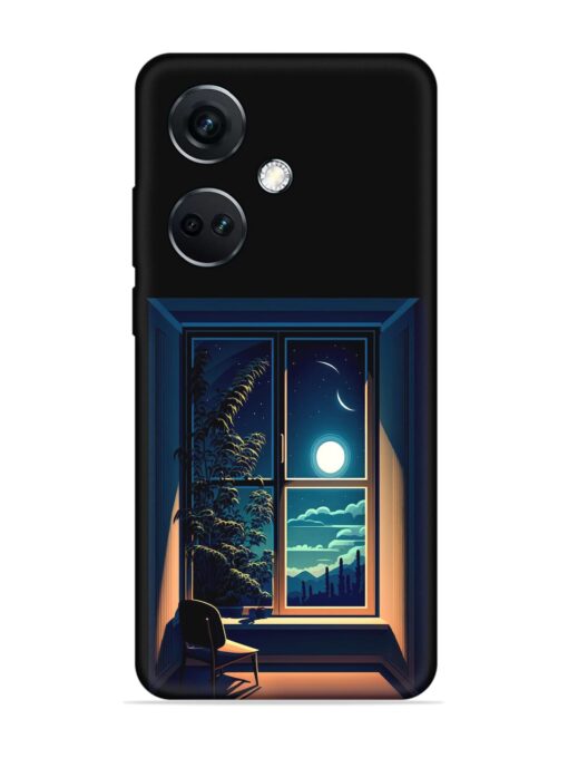 Night View At Window Embossed Soft Silicone Case for Oneplus Nord Ce 3 (5G) Zapvi