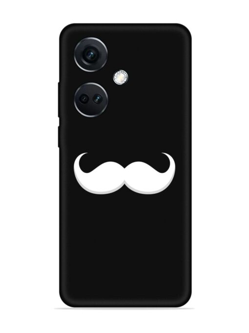 Mustache Vector Embossed Soft Silicone Case for Oneplus Nord Ce 3 (5G) Zapvi