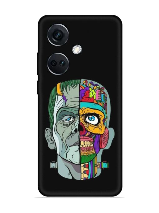 Men Vs Skull Embossed Soft Silicone Case for Oneplus Nord Ce 3 (5G) Zapvi