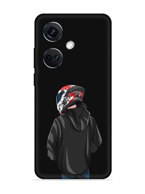 Motorcycle Rider Embossed Soft Silicone Case for Oneplus Nord Ce 3 (5G) Zapvi